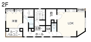 鉄筋コンクリート造3階建て2F