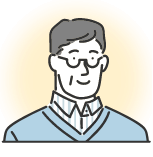 東京都 70代 男性イラスト