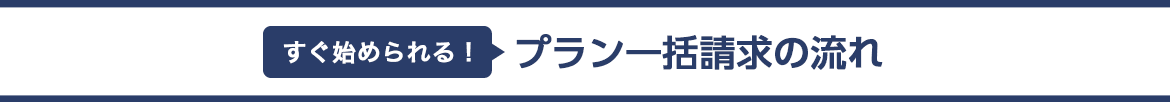 HOME4U土地活用 一括プラン請求の流れ